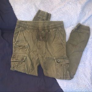 Southpole cargo pants, spot on lower left leg,
